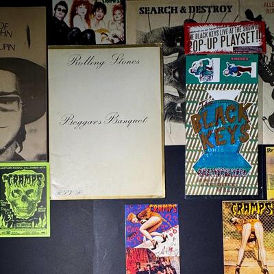 The Cramps Postcards, Rolling Stones Music Book, The Black Keys Popup Playset