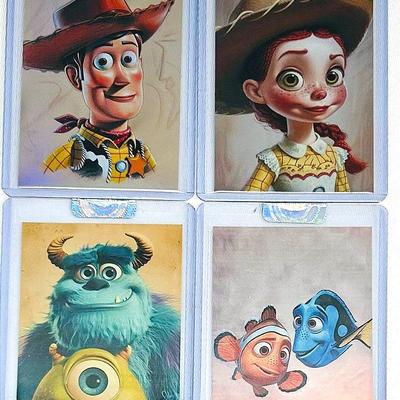 1/1 Custom Artist Sketch Cards / Pixar / Walt Disney Characters