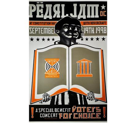 Ames & Pearl Jam - Constitution Hall Special Benefit Poster!