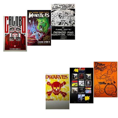 Groovie Ghoulies, Dwarves, The Clash Posters & More! 
