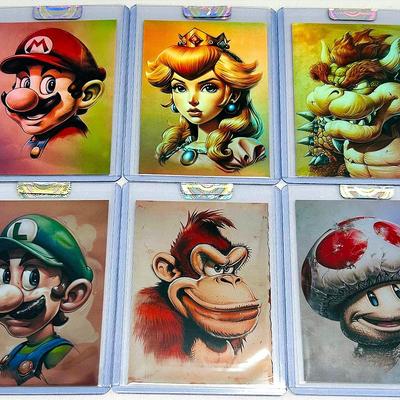 1/1 Custom Artist Sketch Cards / Mario Characters