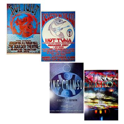 Signed Hot Tuna Poster, King Crimson Posters & More! 
