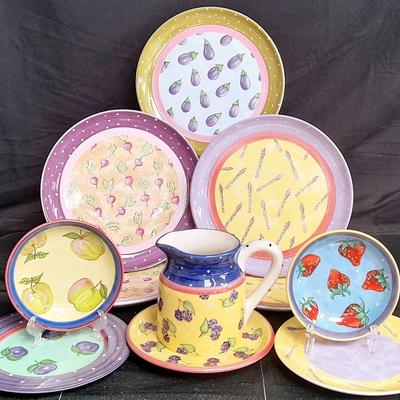 Colorful "Tutti Frutti" Dinnerware by Heather Outlaw Kurpis / Portugal