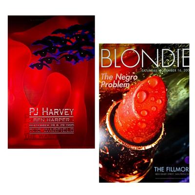 PJ Harvey & Blondie Concer Posters 