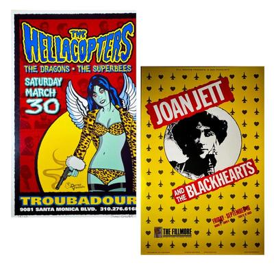 The Hellacopters Signed Poster & Joan Jett Poster  