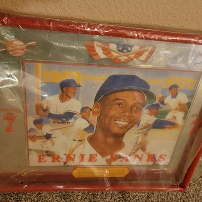 Sale Photo Thumbnail #40: Collectible Ernie Banks framed print