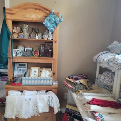 Linens & bookcase