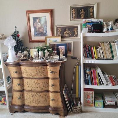 Media, a Bombay Chest and prints