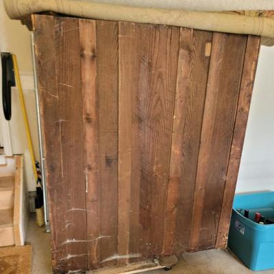 Antique wardrobe - look at that aged wood!