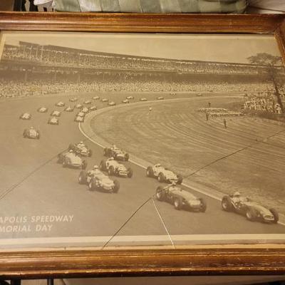 Old Indianapolis speedway print