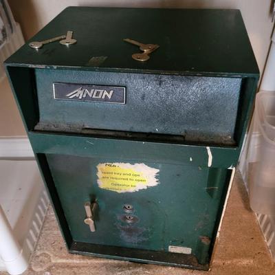 one of three antique/vintage safes