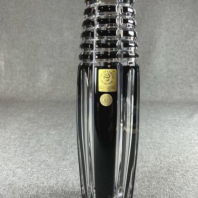 Caesar Crystal Bohemiae NORA Medium Balista Vase In Black