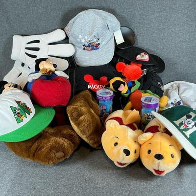 Disney’s Mickey Merch, Baseball Caps, Slippers, Plush Toy, Etc