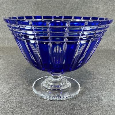 CAESAR CRYSTAL BOHEMIAE Nora Medium Cherry Compote Cobalt