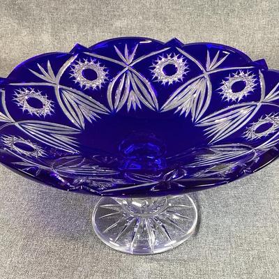Caesar Crystal Bohemiae ILONA XL Plum Compote In Cobalt