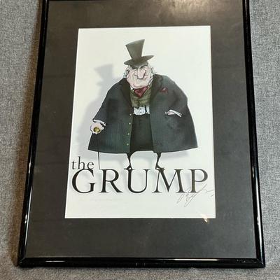 Matted And Framed Print Of The Grump Signed By Mark Ludy