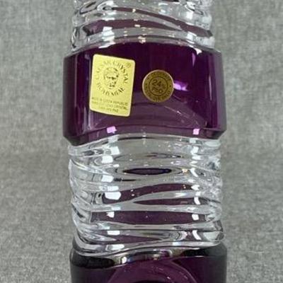 Caesar Crystal Bohemiae Poem Medium Ballista Vase Violet