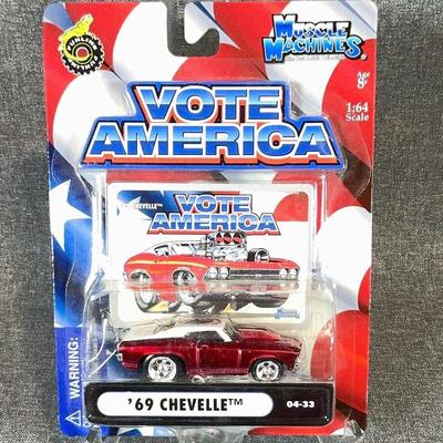 Muscle Machines Vote America 69 Chevelle Toy Car