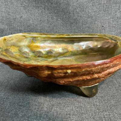 Abalone Shell Footed Bowl