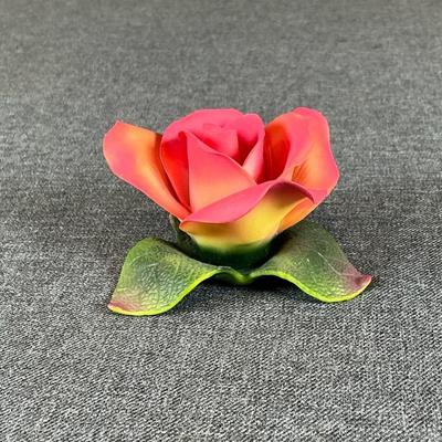 Peach Colored Ceramic Rose