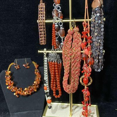 Costume Jewelry -Red