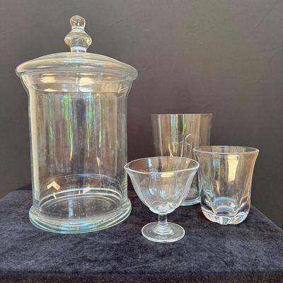 Large Glass Cookie Jar