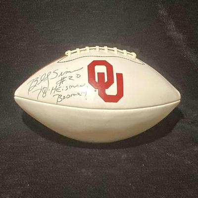 Autographed “Billy Sims” Football