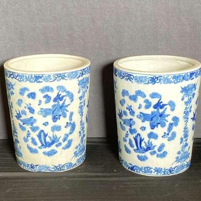 Large Hand Painted Vases