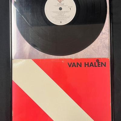 Framed 12x24” Records From The 80’s - Van Halen, Bruce Springsteen, Journey, Duran Duran, And More