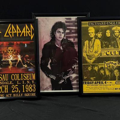 Lot 402: Retro Reproduction 1980’s Concert Posters
