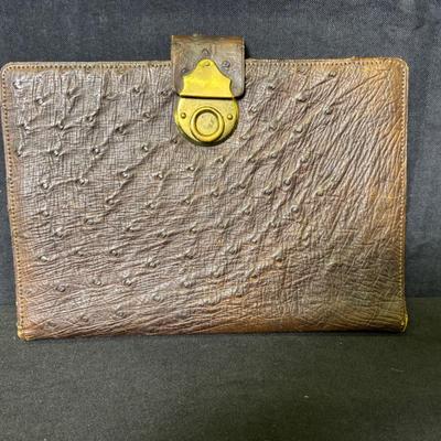 Genuine Ostrich Clutch 