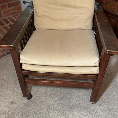 Mission Morris Style Chair On Casters