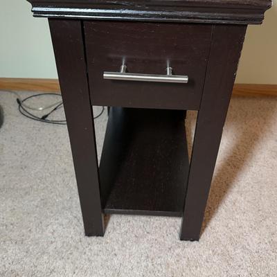 Dark Chocolate Single Drawer Side Table