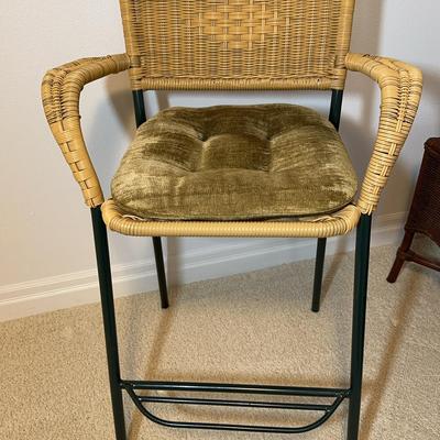Wicker Seaside Bar Stool