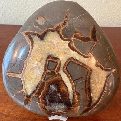 Large Polished Septarian Nodule/Geode