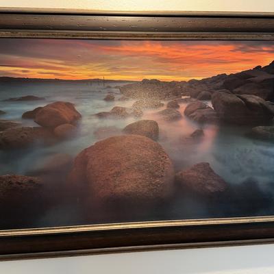 Kirkland Misty Landscape Large Framed Print