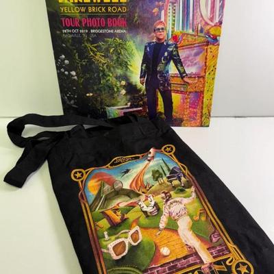 Elton John Yellow Brick Road Tour Photo Book and Tote Bag 