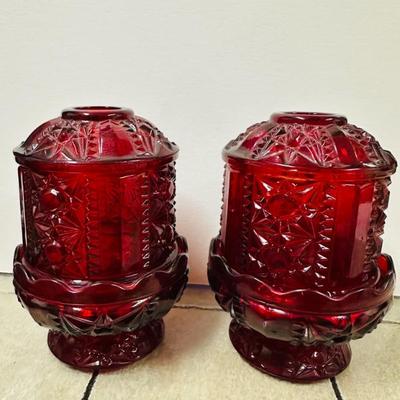 Indiana glass fairy lamps
