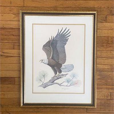Signed The American Bald Eagle by Albert Earl Gilbert .jpg