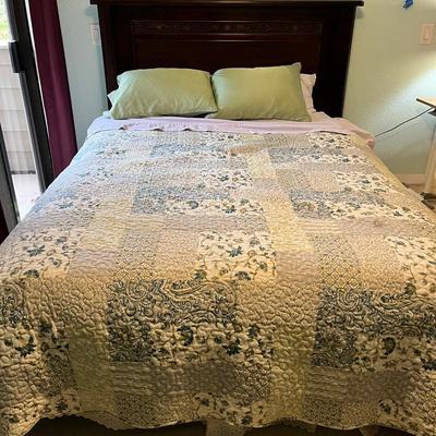Full Size Wood Bed frame & Mattress