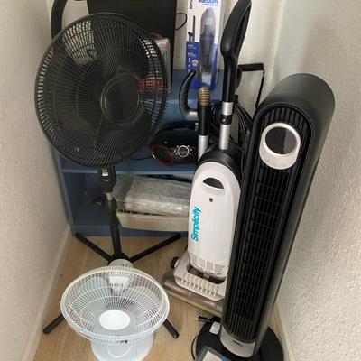 Miscellaneous Household Goods; Fans (3), Paper Shredder, Cordless Vacuum, etc. 