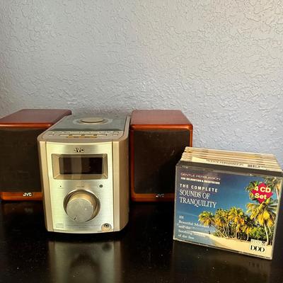 JVC CD Player With Speakers & CD’s