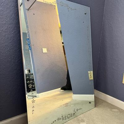 Etched Glass Mirror
