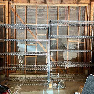 (2) Storage Racks With Wheels