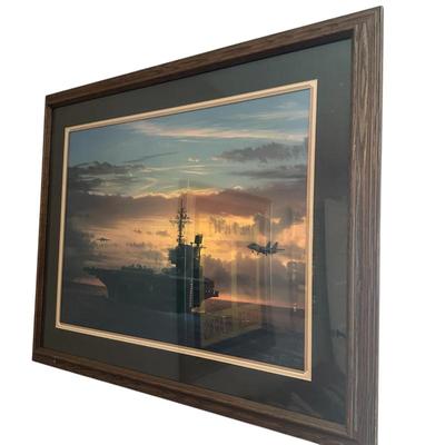 Sale Photo Thumbnail #433: "Those Last Critical Moments" by William S. Phillips in frame 28" x 36.5" 
