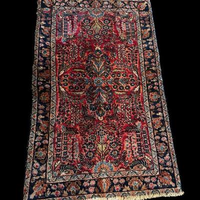 Sale Photo Thumbnail #555: 30" x 48" small multicolored sarouk rug #15