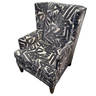 Sale Photo Thumbnail #231: C. R. Laine light gray velvet chair