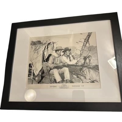 Sale Photo Thumbnail #362: John Wayne Signed Photo 16" x 12.5" 