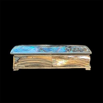 Sale Photo Thumbnail #76: Sterling and Abalone box