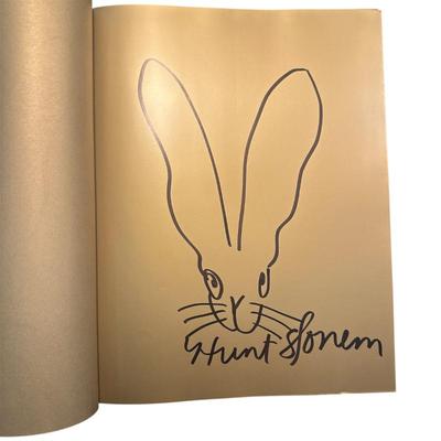 Sale Photo Thumbnail #118: Hunt Slonem signed 
"Bunnies" Book